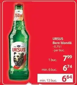 Selgros URSUS Bere blondă Ofertă