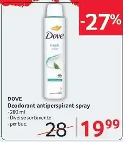 Selgros DOVE Deodorant antiperspirant spray Ofertă