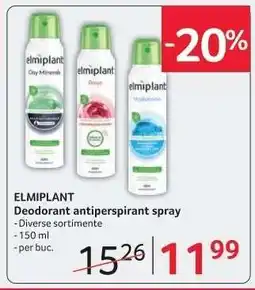 Selgros ELMIPLANT Deodorant antiperspirant spray Ofertă