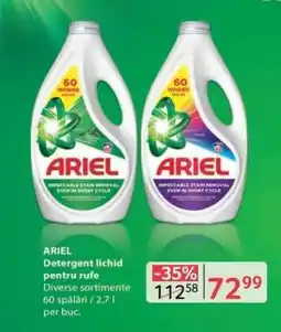 Selgros ARIEL Detergent lichid pentru rufe Ofertă