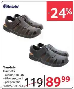 Selgros Sandale bărbați Ofertă