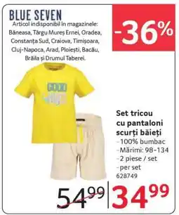 Selgros Set tricou cu pantaloni scurți băieți Ofertă