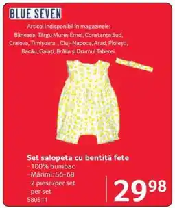 Selgros Set salopetă cu bentiță fete Ofertă
