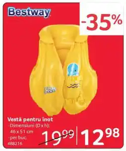 Selgros Vestă pentru înot Ofertă