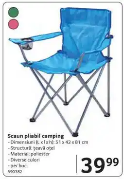 Selgros Scaun pliabil camping Ofertă