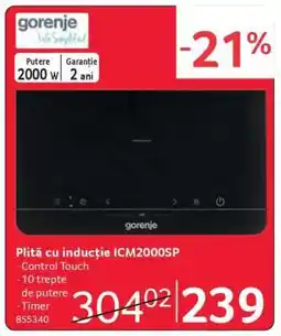 Selgros Plită cu inducție ICM2000SP Ofertă