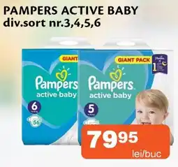 Unicarm Pampers active baby Ofertă