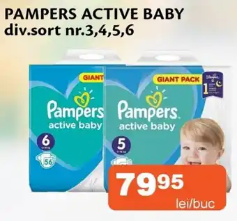 Unicarm Pampers active baby Ofertă