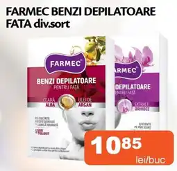 Unicarm Farmec benzi depilatoare fata Ofertă