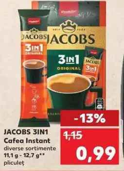 Kaufland JACOBS 3IN1 Cafea Instant Ofertă