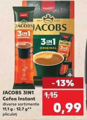 Kaufland JACOBS 3IN1 Cafea Instant Ofertă