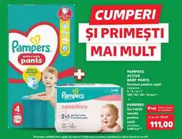 Kaufland PAMPERS ACTIVE BABY PANTS Ofertă