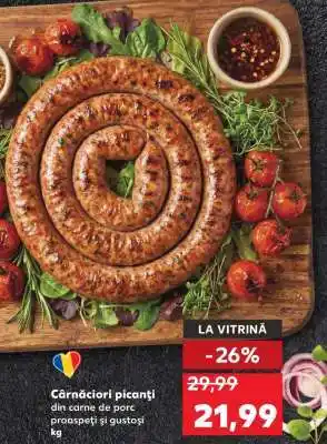 Kaufland Cârnațiori picanți Ofertă