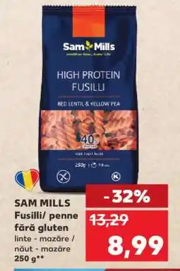Kaufland SAM MILLS Fusilli / penne fără gluten Ofertă