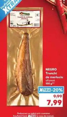 Kaufland NEGRO Trunchi de merluciu afumat Ofertă