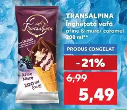 Kaufland TRANSALPINA Înghețată vafă Ofertă