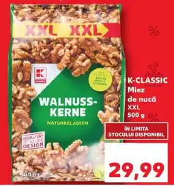 Kaufland K-CLASSIC Miez de nucă XXL 500 g Ofertă