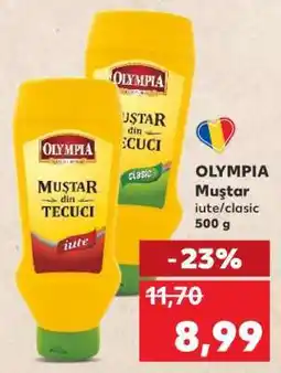 Kaufland OLYMPIA Muștar iute/clasic 500 g Ofertă