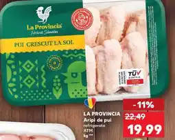 Kaufland LA PROVINCIA Aripi de pui refrigerate ATM Ofertă