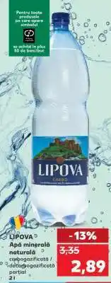 Kaufland LIPOVA Apă minerală naturală Ofertă