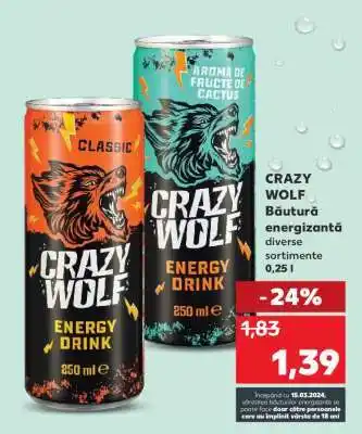 Kaufland CRAZY WOLF Băutură energizantă Ofertă