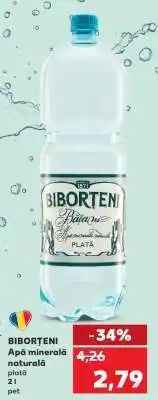 Kaufland BIBORȚENI Apă minerală naturală plată Ofertă