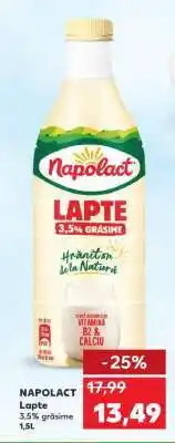 Kaufland NAPOLACT Lapte Ofertă