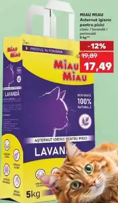 Kaufland MIAU MIAU Așternut igienic pentru pisici Ofertă