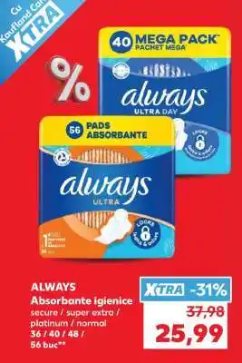 Kaufland ALWAYS Absorbante igienice Ofertă