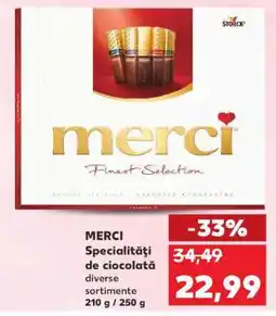 Kaufland MERCI Specialităţi de ciocolată Ofertă