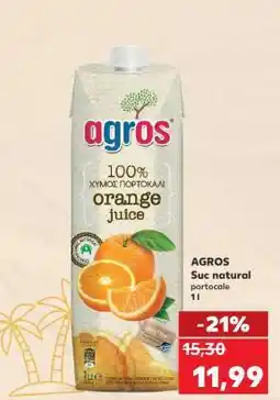 Kaufland AGROS Suc natural portocale Ofertă