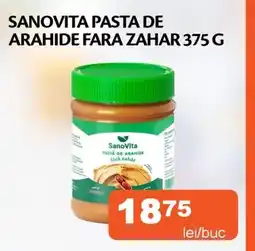 Unicarm Sanovita pasta de arahide fara zahar Ofertă
