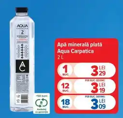 Carrefour Apă minerală plată Aqua Carpatica 2L Ofertă