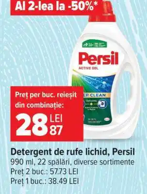 Carrefour Detergent de rufe lichid, Persil Ofertă