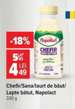 Carrefour Chefir/Sana/Iaurt de băut/Lapte bătut, Napolact Ofertă