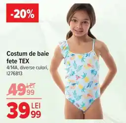 Carrefour Costum de baie fete, TEX Ofertă