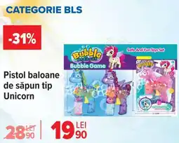 Carrefour Pistol baloane de săpun tip Unicorn Ofertă