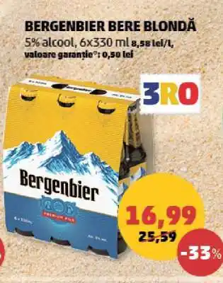 Penny BERGENBIER Bere blondă Ofertă