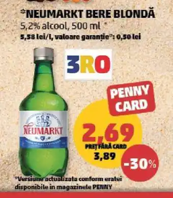 Penny NEUMARKT Bere blondă Ofertă