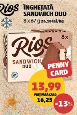 Penny Înghețată Sandwich Duo Ofertă