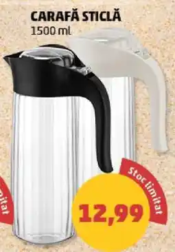 Penny Carafă sticlă 1500 ml Ofertă