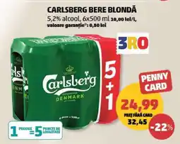 Penny CARLSBERG Bere blondă Ofertă