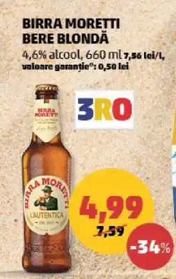 Penny BIRRA MORETTI Bere blondă Ofertă
