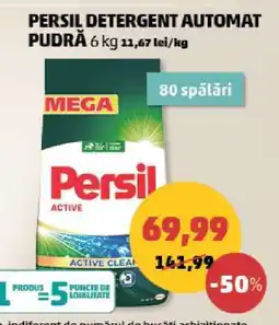 Penny PERSIL DETERGENT AUTOMAT PUDRĂ 6 kg Ofertă