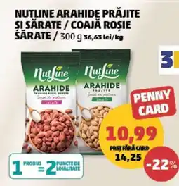 Penny Nutline Arahide Prăjite și Sărate / Coajă Roșie Sărate Ofertă