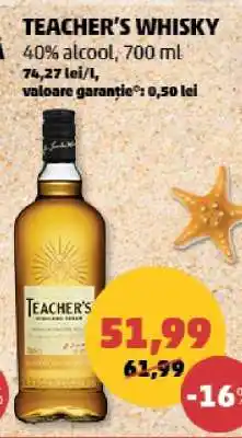 Penny TEACHER'S WHISKY Ofertă