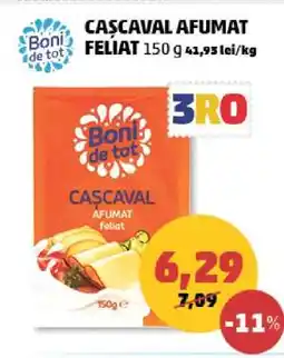 Penny Cașcaval Afumat Feliat 150g Ofertă