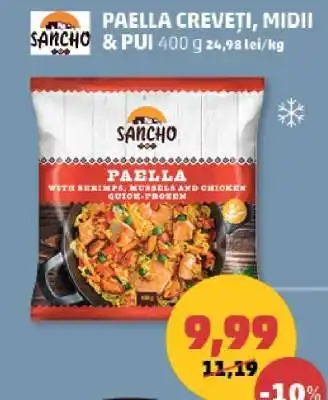 Penny PAELLA CREVEȚI, MIDII & PUI Ofertă