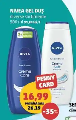 Penny NIVEA Gel Duș Ofertă