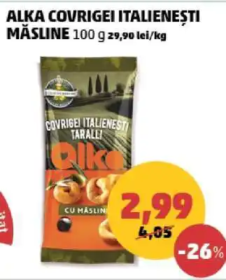Penny ALKA COVRIGEI ITALIENEȘTI MĂSLINE Ofertă